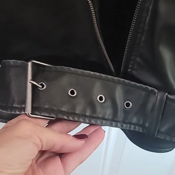 Wild Fable Black Faux Leather Moto Jacket - Picture 13 of 13